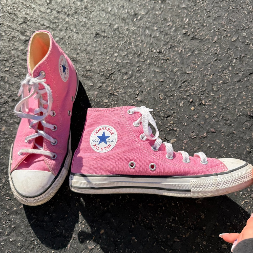 Converse Pink High-Top Kids Sneakers